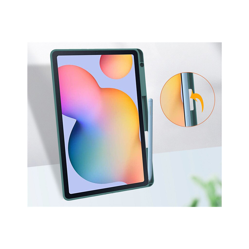 Чохол до планшета BeCover Soft Edge Stylus Mount Samsung Tab S6 Lite (2024) 10.4" P620/P625/P627 Dark Green (710838) - зображення 7