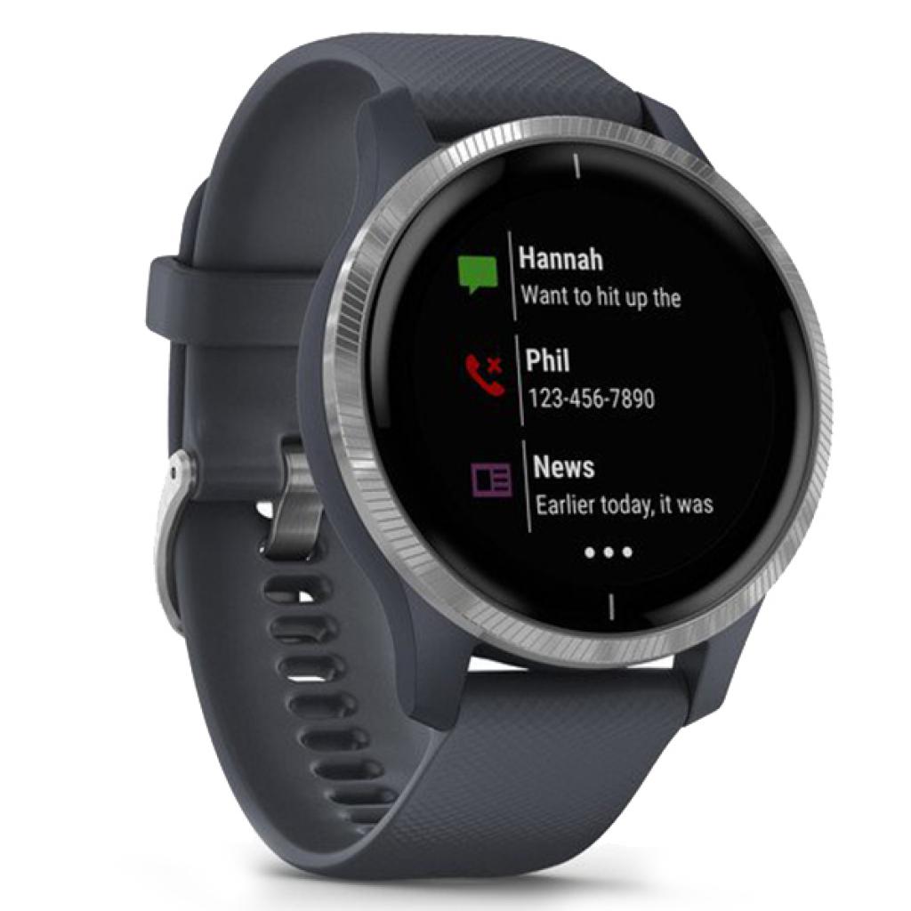 Смарт-годинник Garmin Venu, Blue Granite/Silver (010-02173-03) - зображення 3