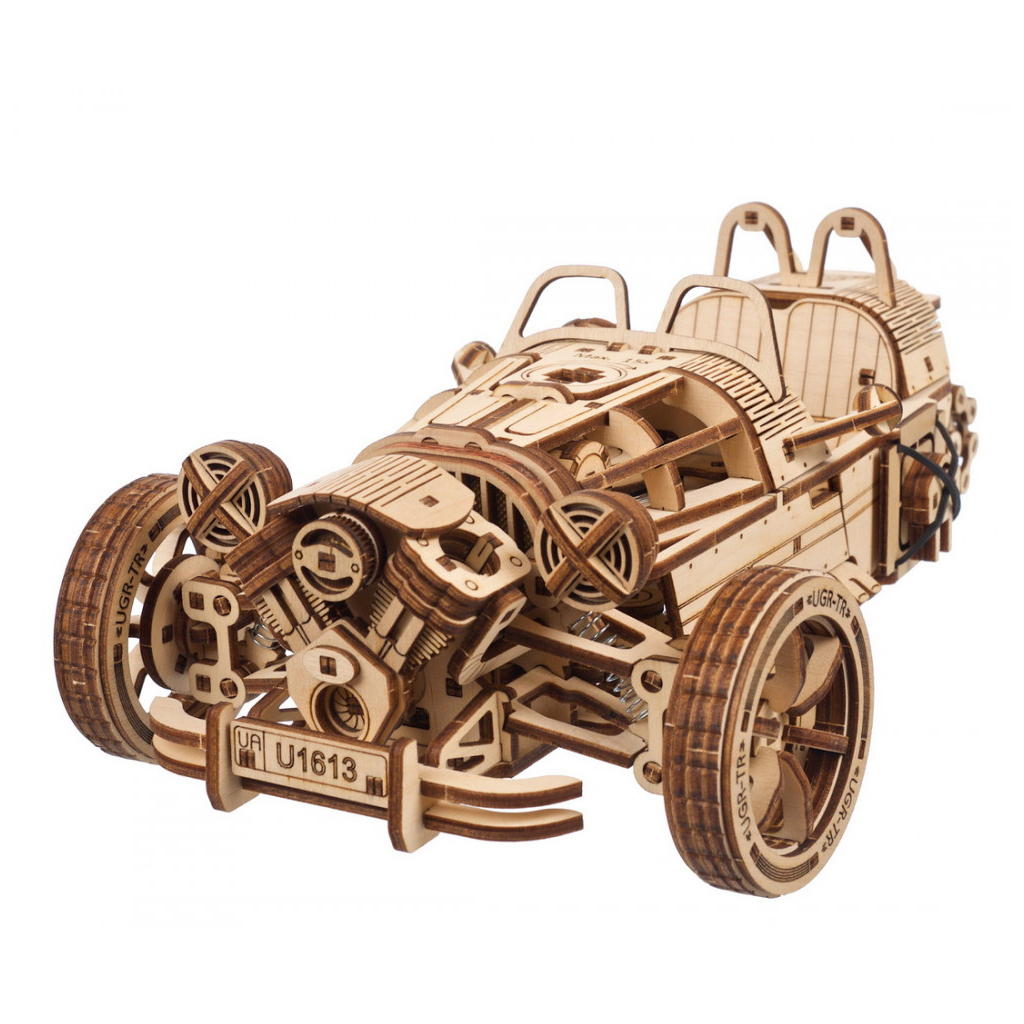 Конструктор Ugears механічний 3D Трицикл UGR-S (70216) - зображення 5