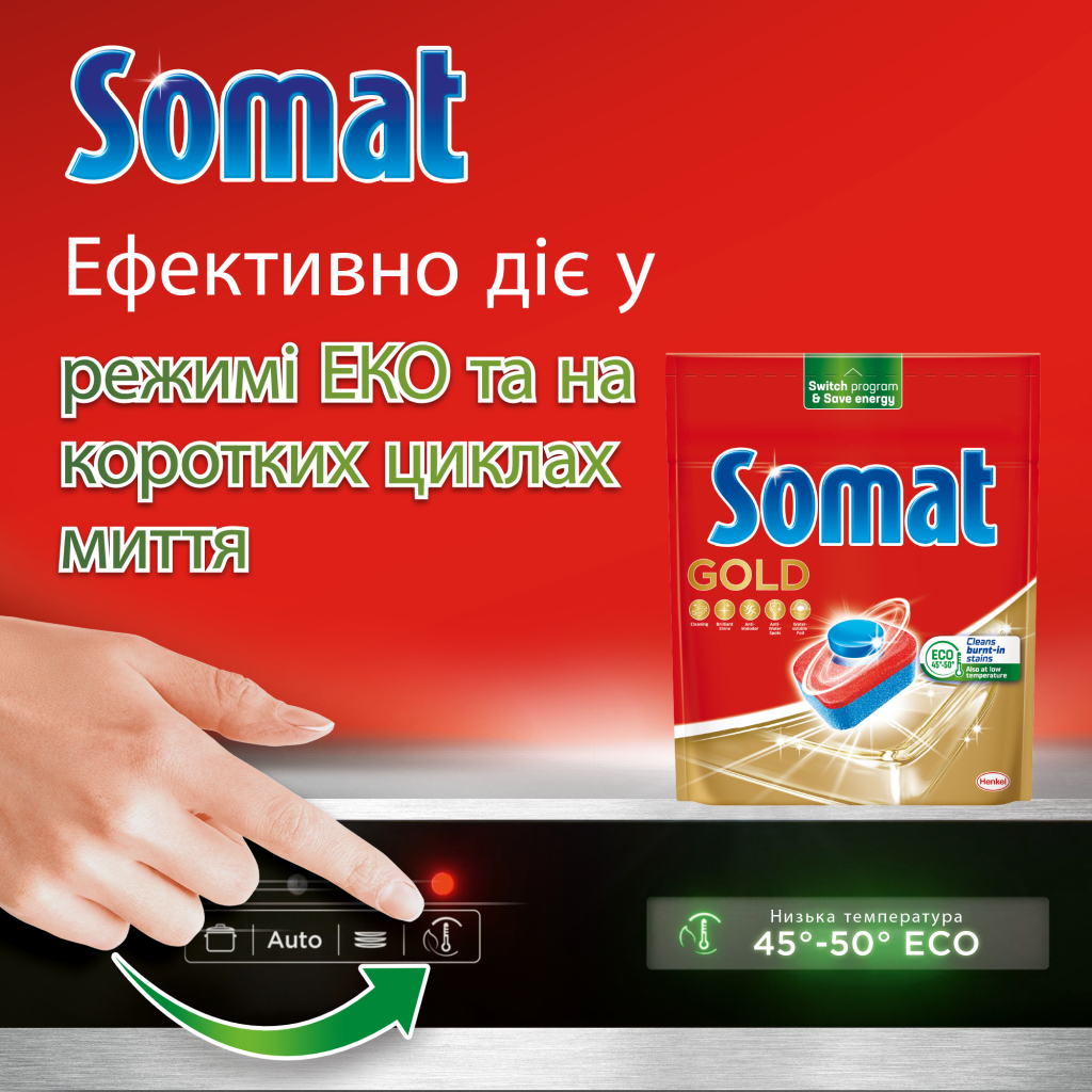 Таблетки для посудомийних машин Somat Gold 120 шт. (9000101808803) - изображение 5