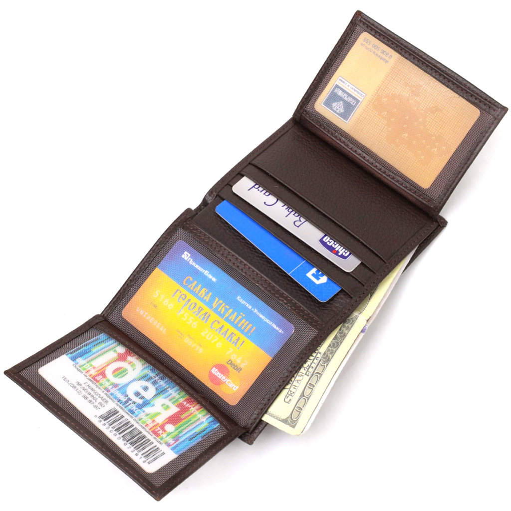 Гаманець Canpellini З натуральної шкіри Коричневий (21873) - зображення 7