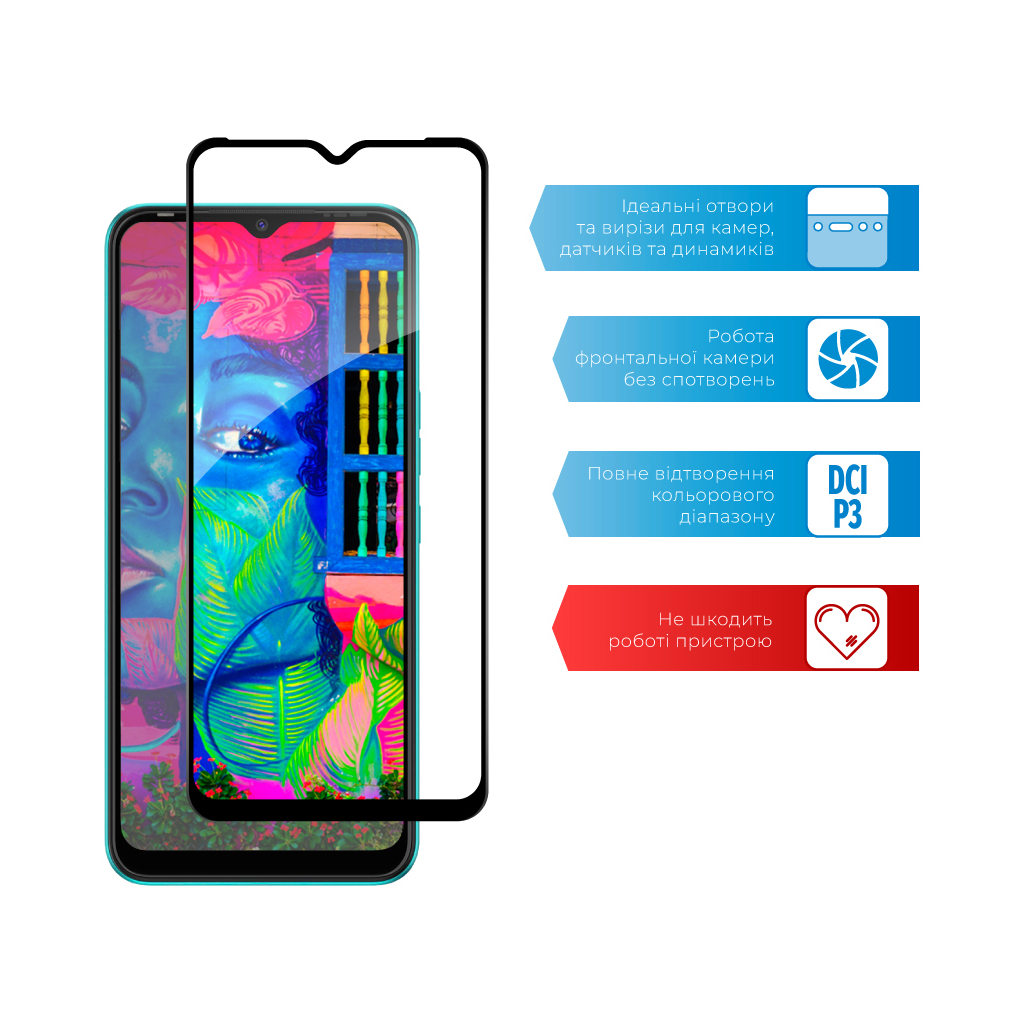 Скло захисне ACCLAB Full Glue Tecno Spark Go 2022 (1283126542305) - зображення 4