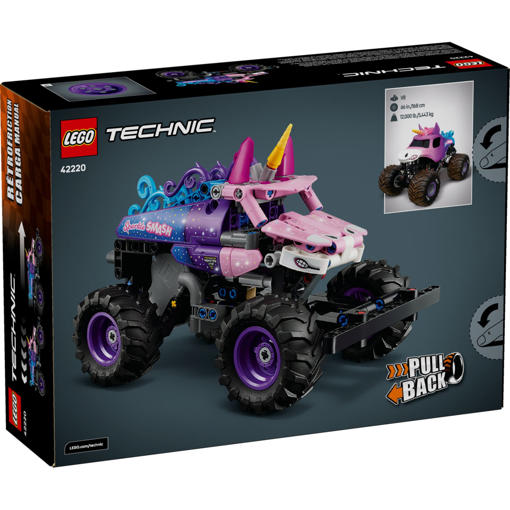 Конструктор LEGO Technic Monster Jam Sparkle Smash із функцією «Pull-Back» (42220) - зображення 7