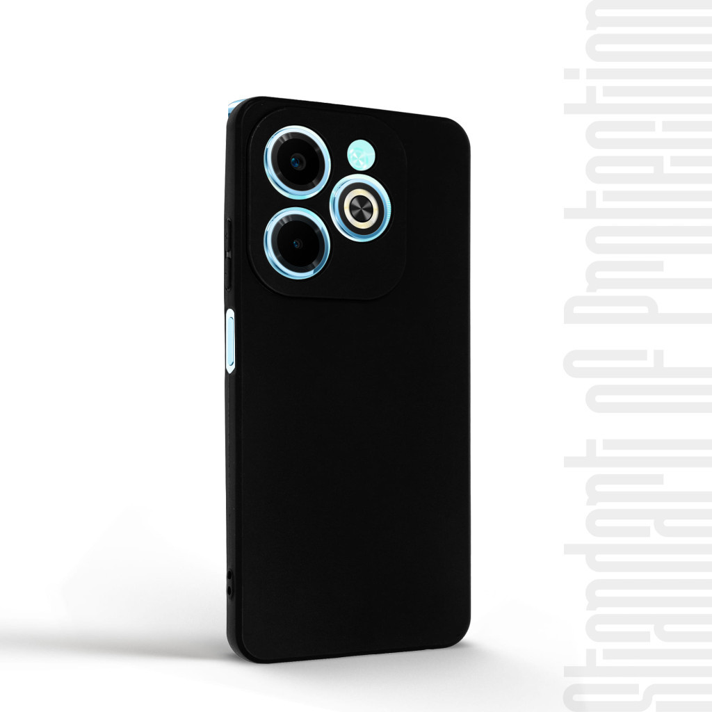 Чохол до мобільного телефона Armorstandart Matte Slim Fit Infinix HOT 40i Camera cover Black (ARM73940) - зображення 2