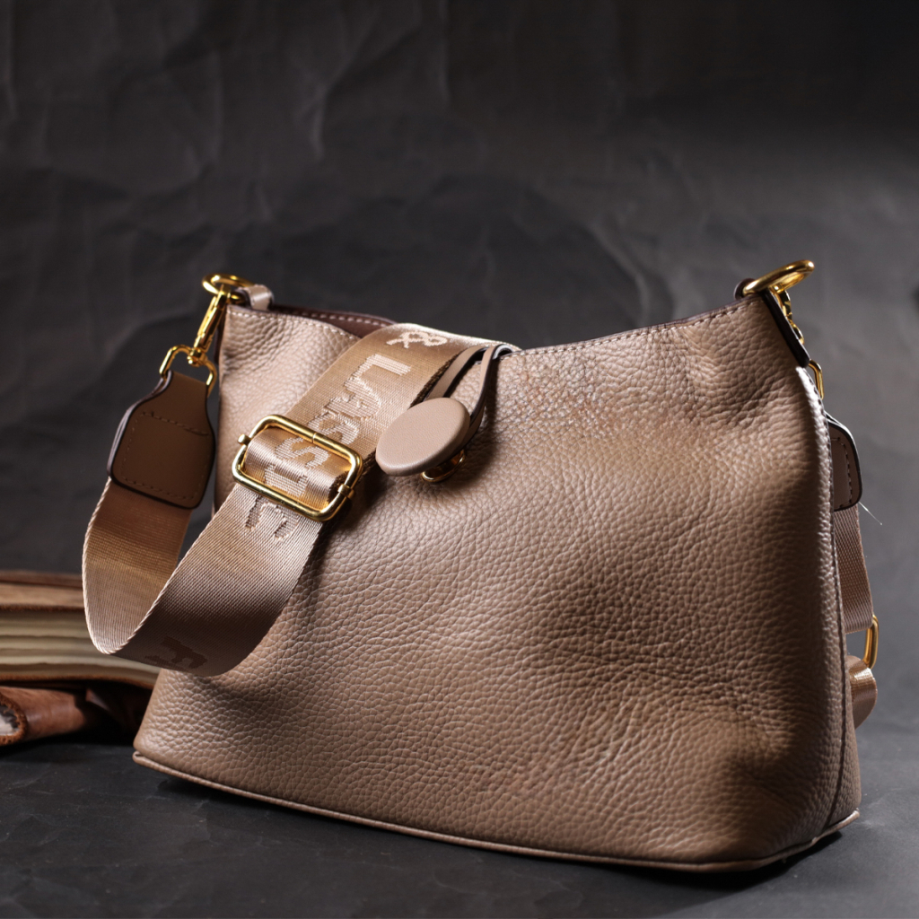 Сумка Vintage З натуральної шкіри Бежева (22320) - зображення 8