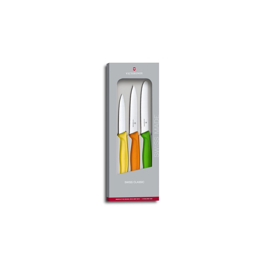 Набір ножів Victorinox SwissClassic Paring Set 3 шт Color (6.7116.31G) - зображення 1