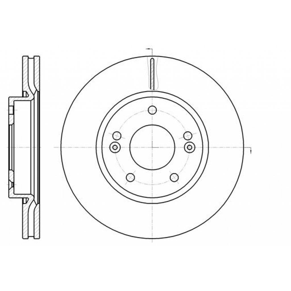 Гальмівний диск REMSA 61208.10 - зображення 1