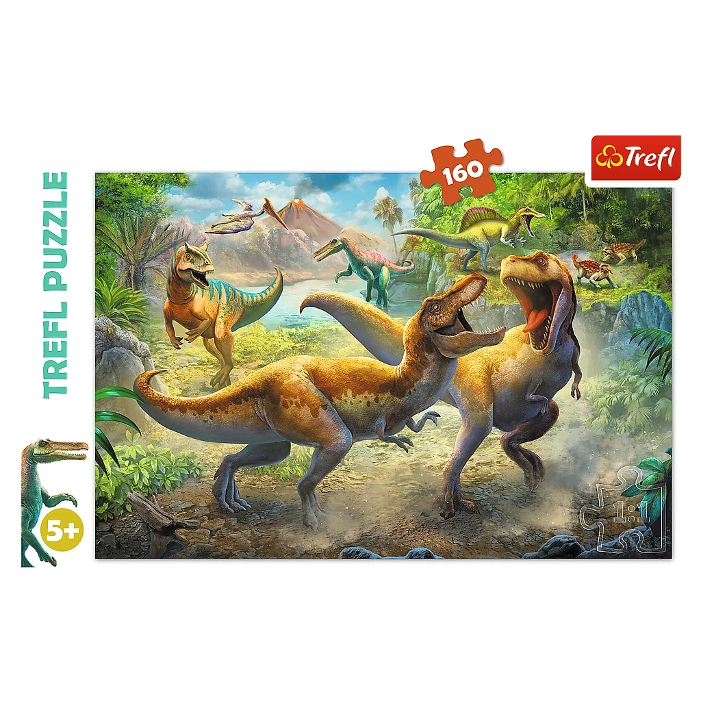 Пазл Trefl Боротьба з тиранозаврами 160 елементів (5900511153606) - зображення 2
