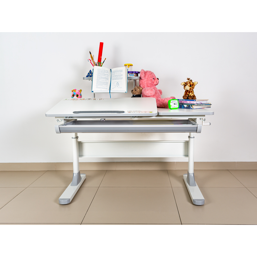 Парта Mealux Vancouver Multicolor з полицею S50 (BD-620 W/G MC + S50 WG) - зображення 3