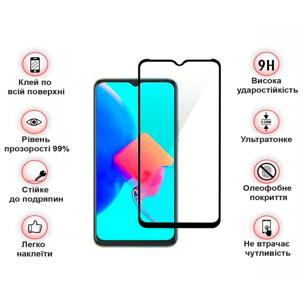 Скло захисне BeCover Tecno Spark 8p (KG7n) Black (708166) - зображення 3