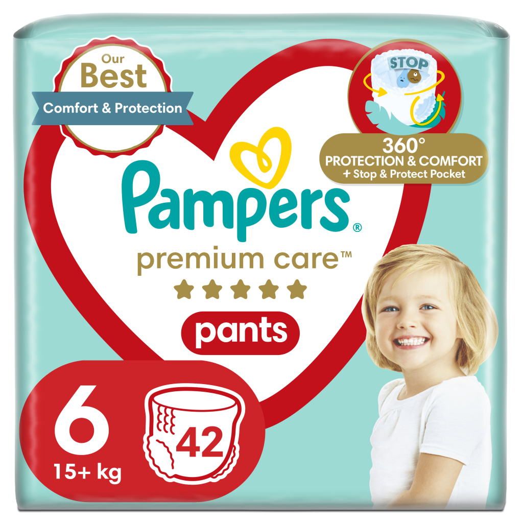 Підгузки Pampers Premium Care Pants Розмір 6 (15+ кг) 42 шт (8001841325545) - зображення 1