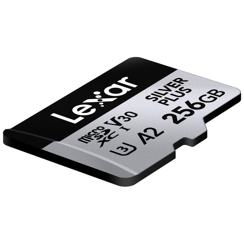 Карта пам'яті Lexar 256GB microSDXC class 10 UHS-I U3 V30 A2 Professional Silver (LMSSIPL256G-BNANG) - изображение 4