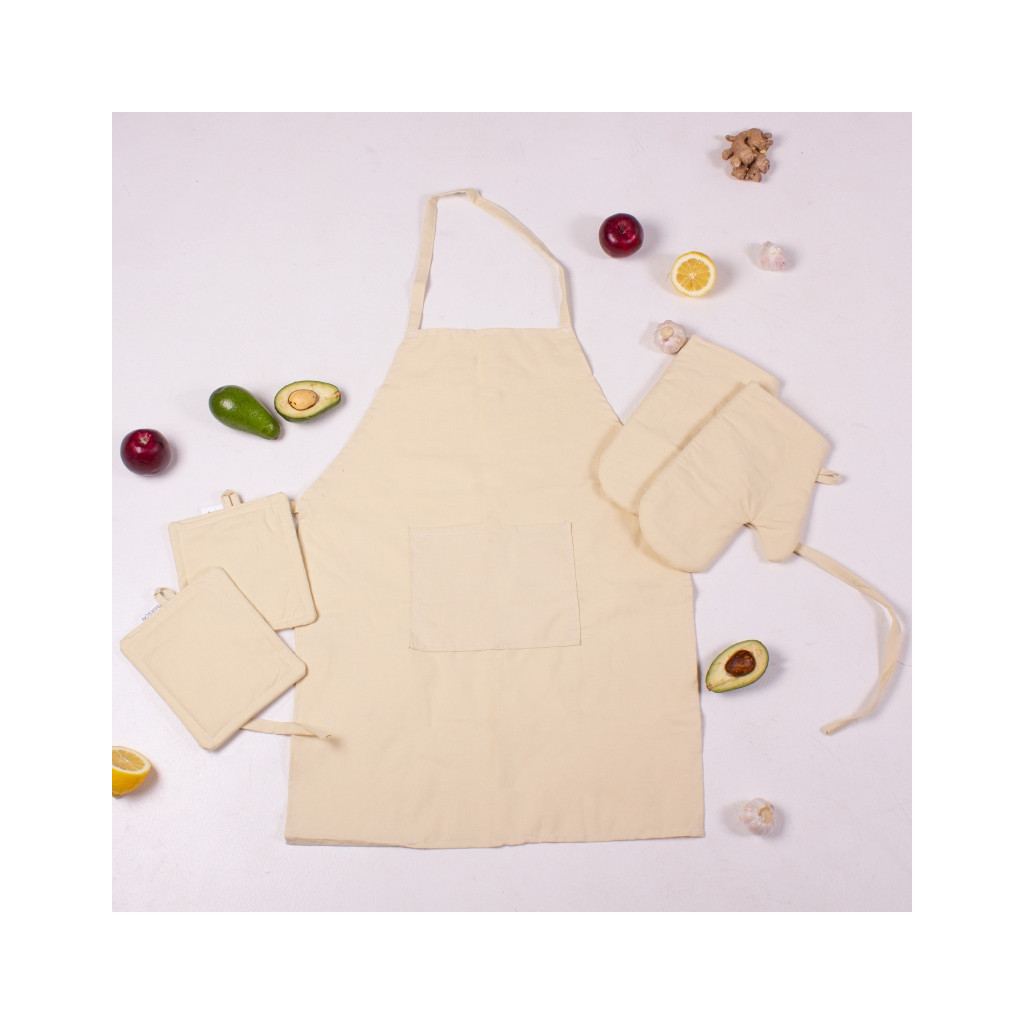 Фартух MirSon Набір 12-0712 Calvina бязь дві прихватки + дві рукавички-прихватки + фартух (2200006752646) - зображення 2