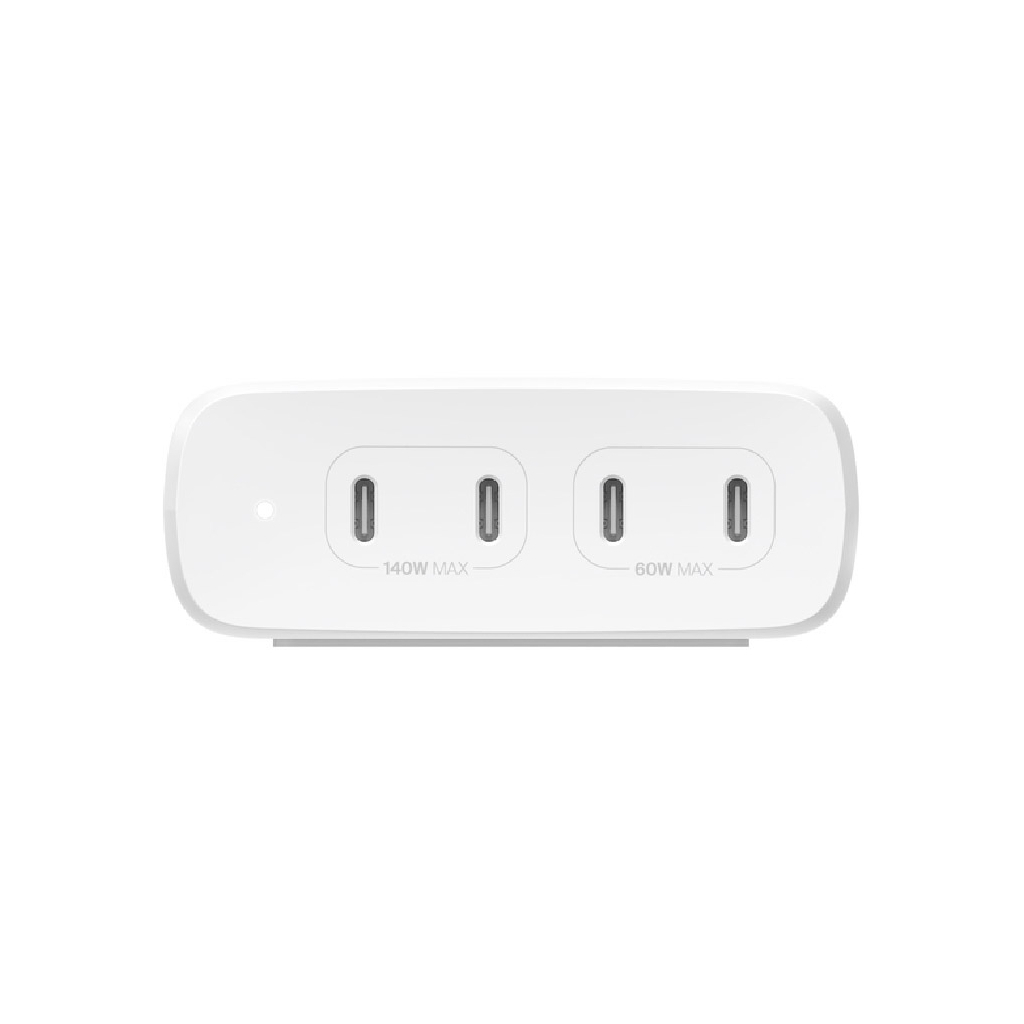 Зарядний пристрій Belkin 4хUSB-С GAN PD PPS 200W white (WCH015VFWH) - зображення 2