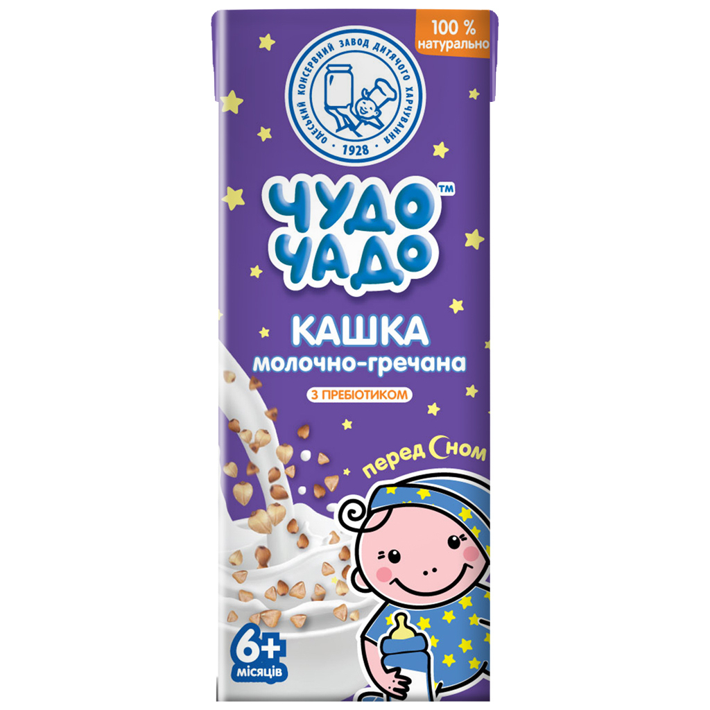 Дитяча каша Чудо-Чадо молочно-гречана 200 мл (4820016254015) - зображення 1