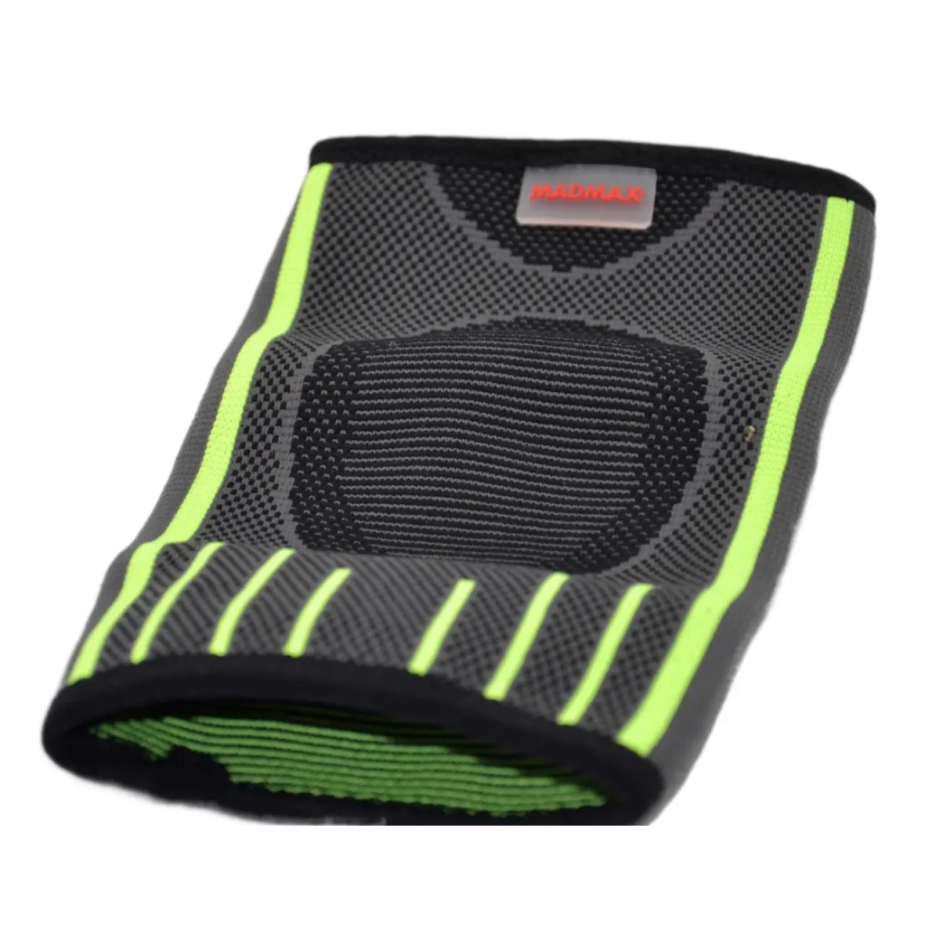 Фіксатор ліктя MadMax MFA-283 3D Compressive elbow support Dark grey/Neon green S (MFA-283_S) - изображение 2