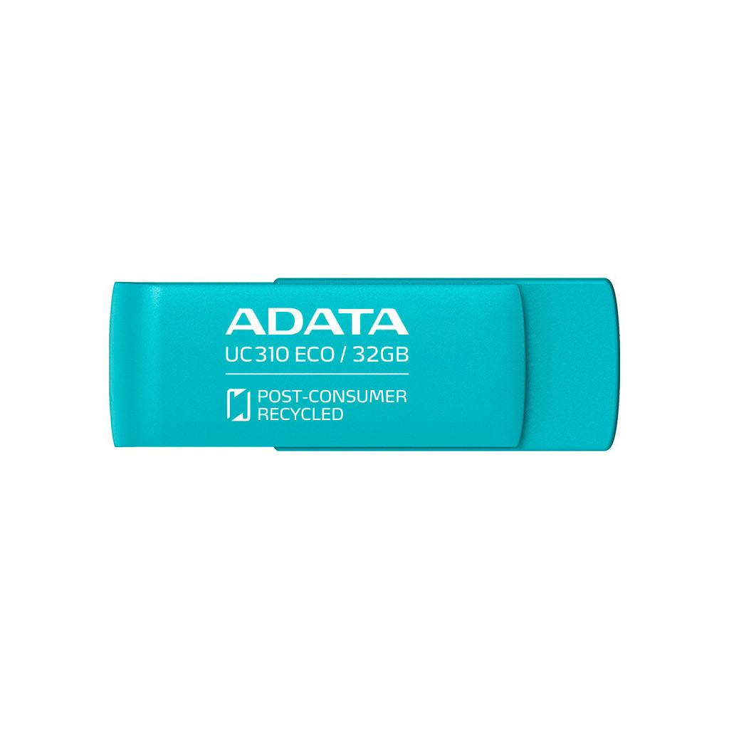 USB флеш накопичувач ADATA 32GB UC310 Eco Green USB 3.2 (UC310E-32G-RGN) - зображення 2