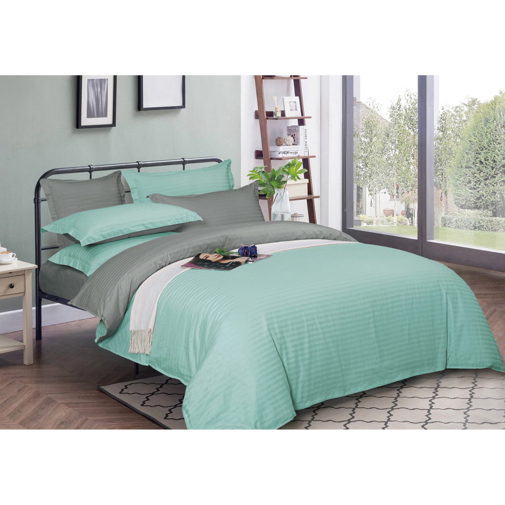 Підковдра MirSon Satin Stripe 30-0014 + 30-0010 Airy 220х240 см (2200005260654) - зображення 1