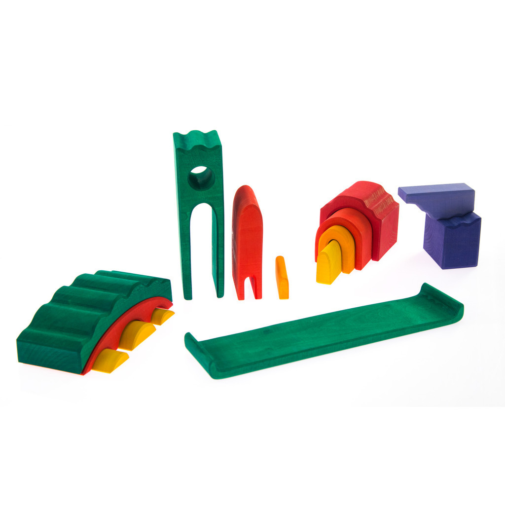 Конструктор Nic деревянный Все в замке зеленый (NIC523269) - зображення 10