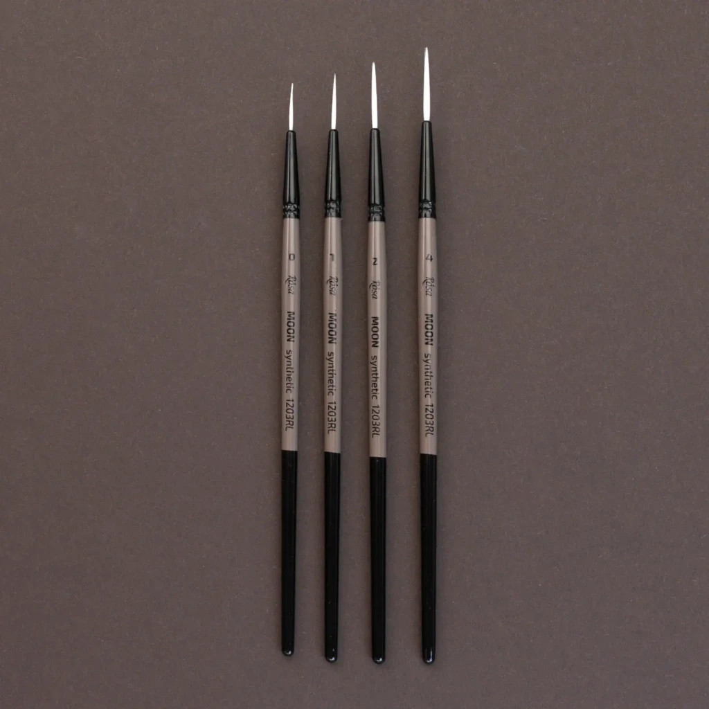 Пензлик для малювання Rosa Синтетика лайнер, MOON 1203RL, №2 (4823098534099) - изображение 3