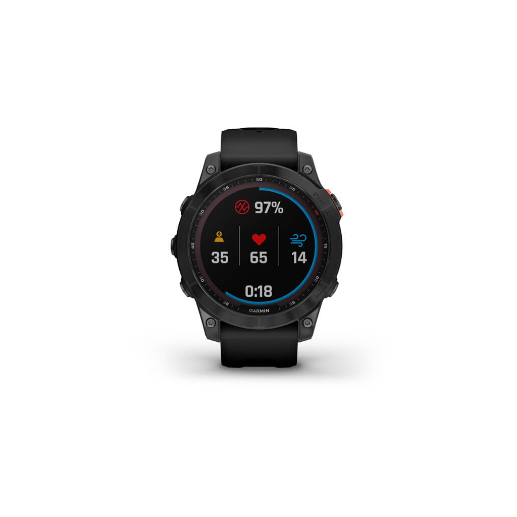 Смарт-годинник Garmin fenix 7 Solar, Slate Gray w/ Black Band, GPS (010-02540-11) - зображення 6