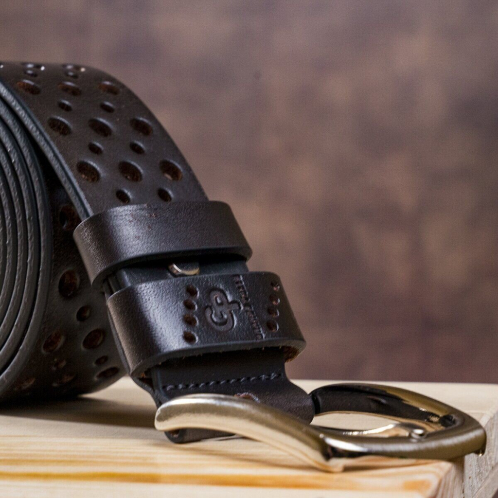 Ремінь Grande Pelle Джинсовий Коричневий (11133) - зображення 6