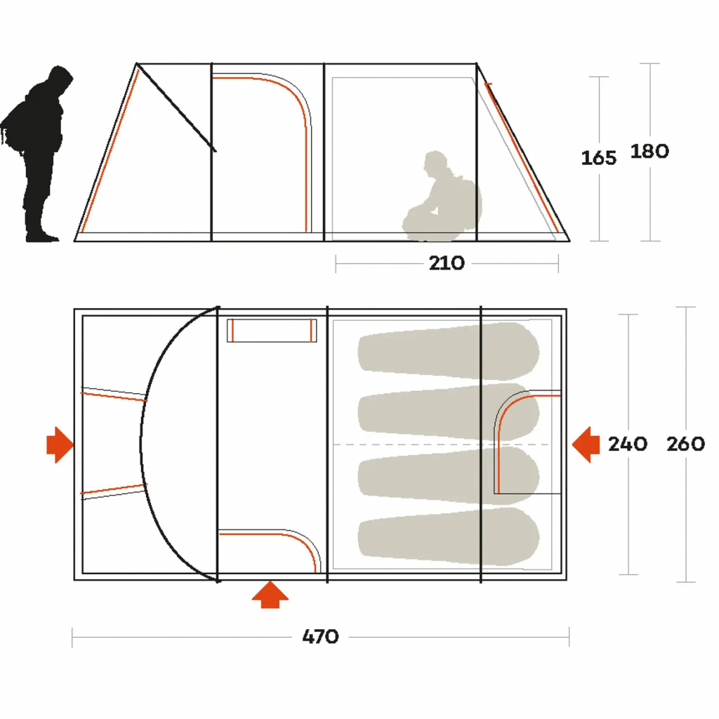Намет Ferrino Proxes 4 Advanced Brown (926553) - зображення 4