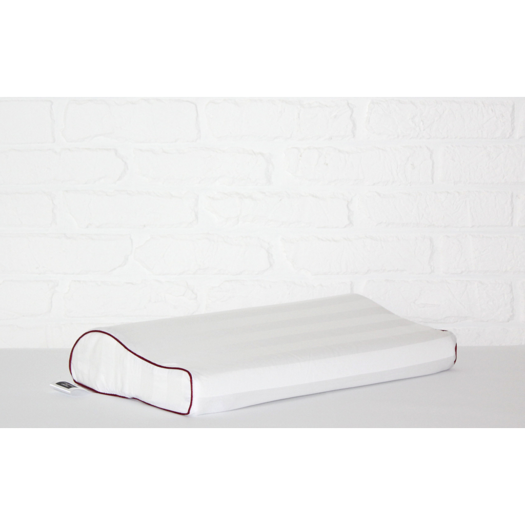 Подушка MirSon ортопедична №6108 Noble stripe Royal Pearl Kiddy Girl (2200003262629) - зображення 3