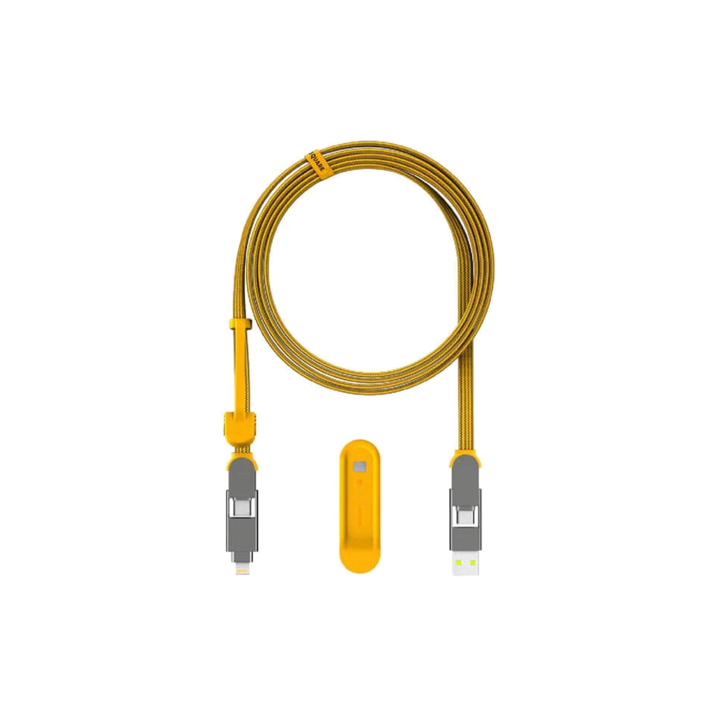 Дата кабель 6in1 inCharge XL 2.0m yellow Rolling Square (XLM03R) - зображення 1