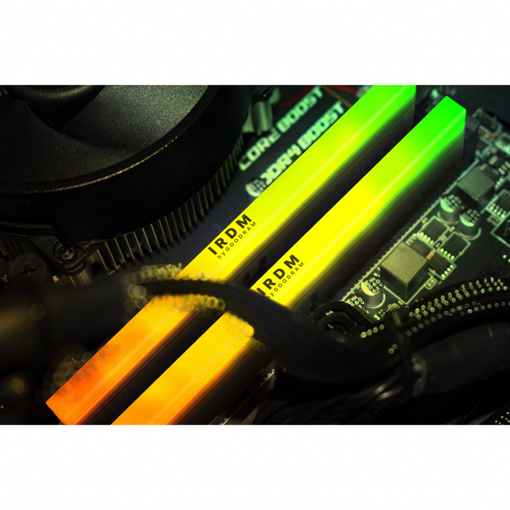 Модуль пам'яті для комп'ютера DDR4 16GGB (2x8GB) 3600 MHz IRDM RGB Black Goodram (IRG-36D4L18S/16GDC) - зображення 6