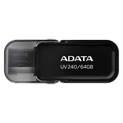 USB флеш накопичувач ADATA 64GB UV240 Black USB 2.0 (AUV240-64G-RBK) - зображення 1