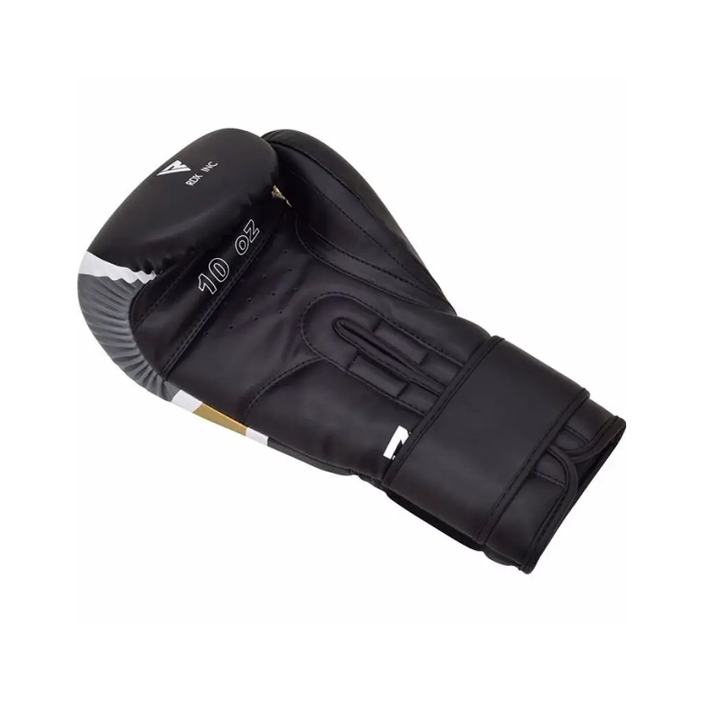 Боксерські рукавички RDX F7 Ego Black Golden 10 унцій (BGR-F7BGL-10oz) - зображення 5