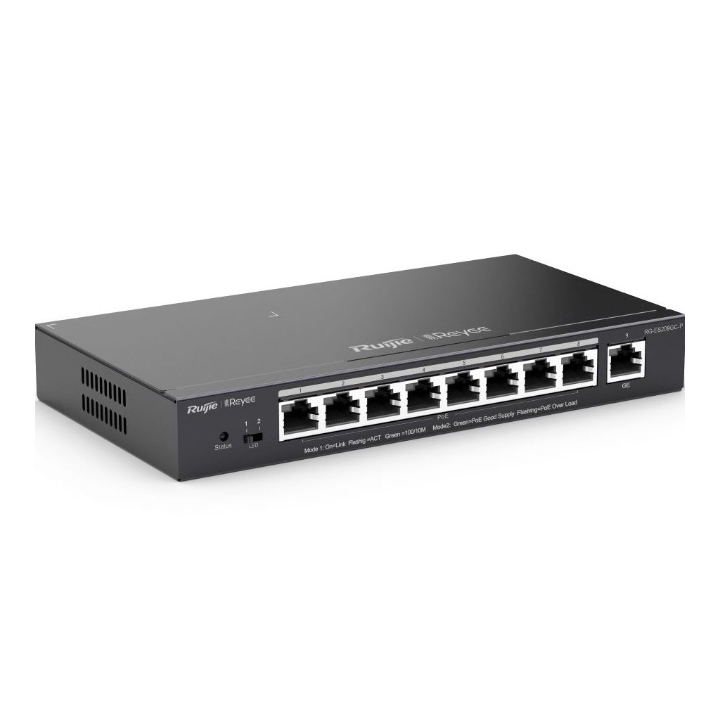 Комутатор мережевий Ruijie Networks RG-ES209GC-P - зображення 2