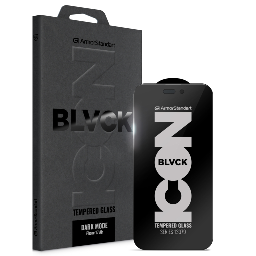 Скло захисне Armorstandart Dark Mode BI Apple iPhone 17 Air (ARM86632) - зображення 1