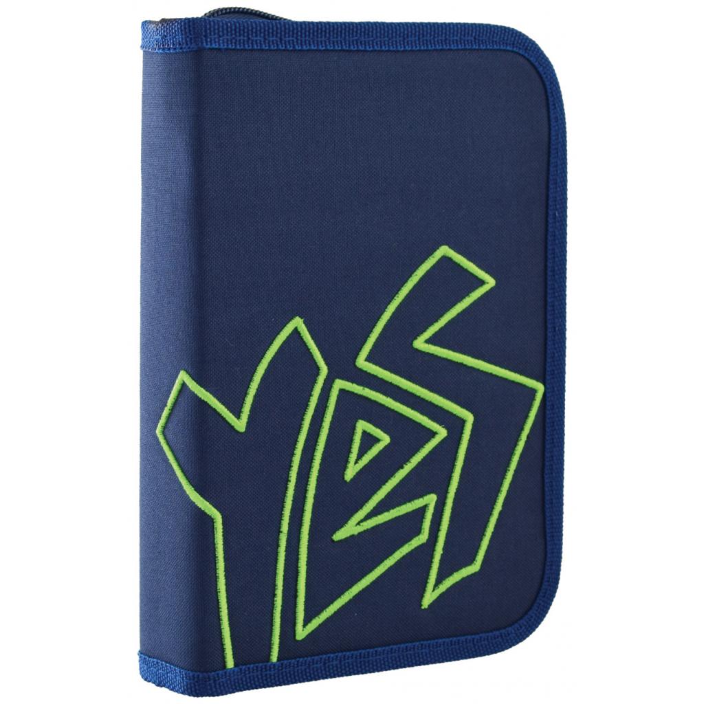 Пенал Yes YES green твердий одинарний з двома клапанами (532552) - зображення 1