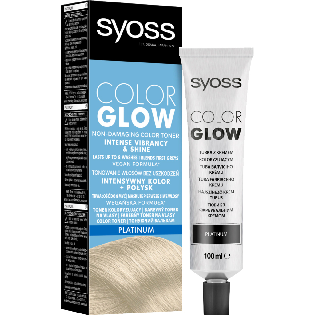Відтінковий бальзам Syoss Color Glow Platinum - Платиновий Блондин 100 мл (9000101679267) - изображение 1