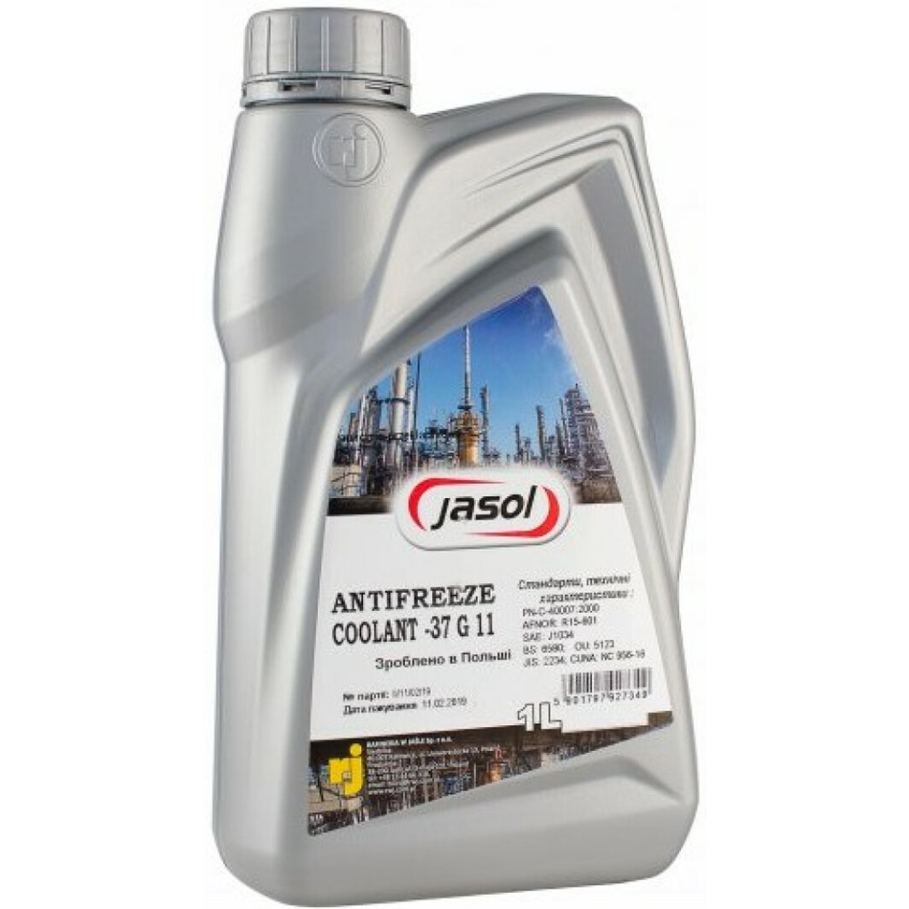 Антифриз JASOL COOLANT -37 C G11, 1L (0325131) - зображення 1