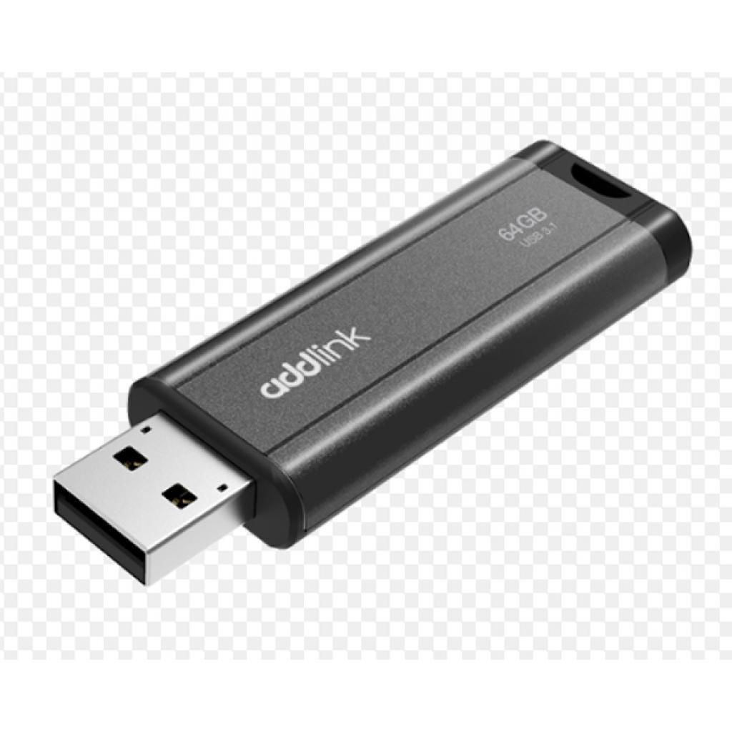 USB флеш накопичувач AddLink 64GB U65 Gray USB 3.1 (ad64GBU65G3) - зображення 2
