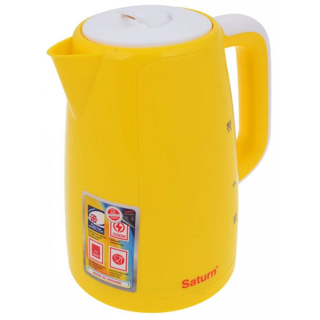 Електрочайник Saturn ST-EK8435 Yellow/White - зображення 2