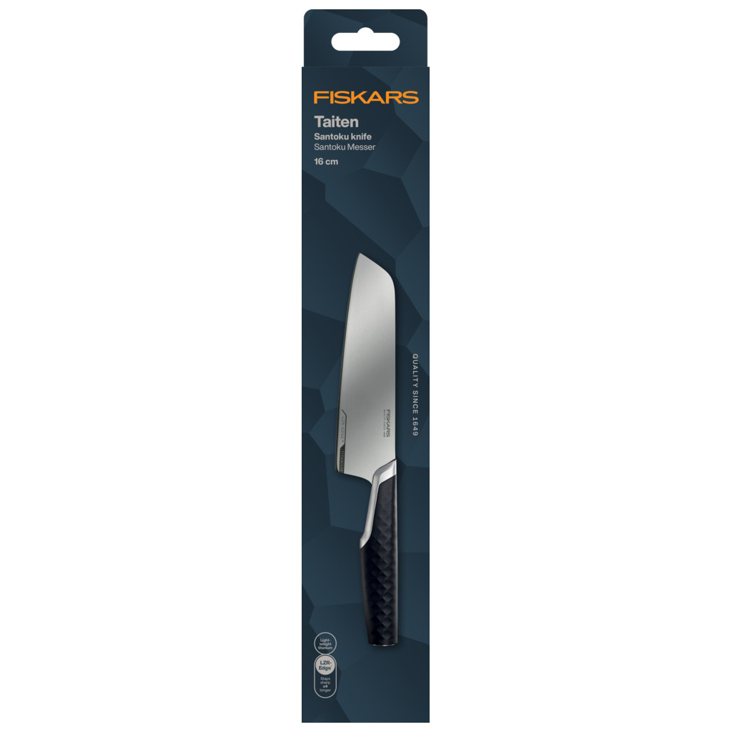Кухонний ніж Fiskars Taiten Santoku 16 см (1066831) - изображение 6
