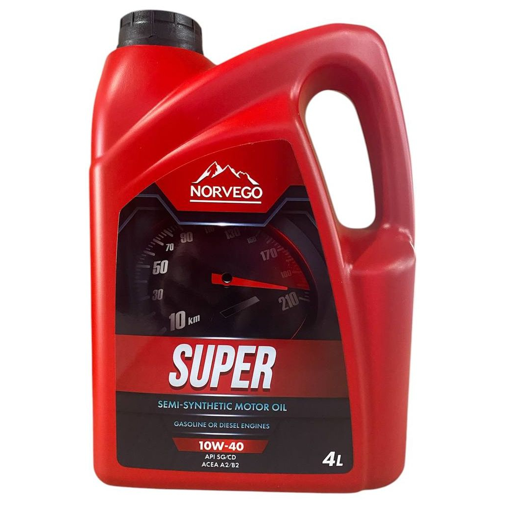 Моторна олива NORVEGO SUPER 10W40 4л - зображення 1