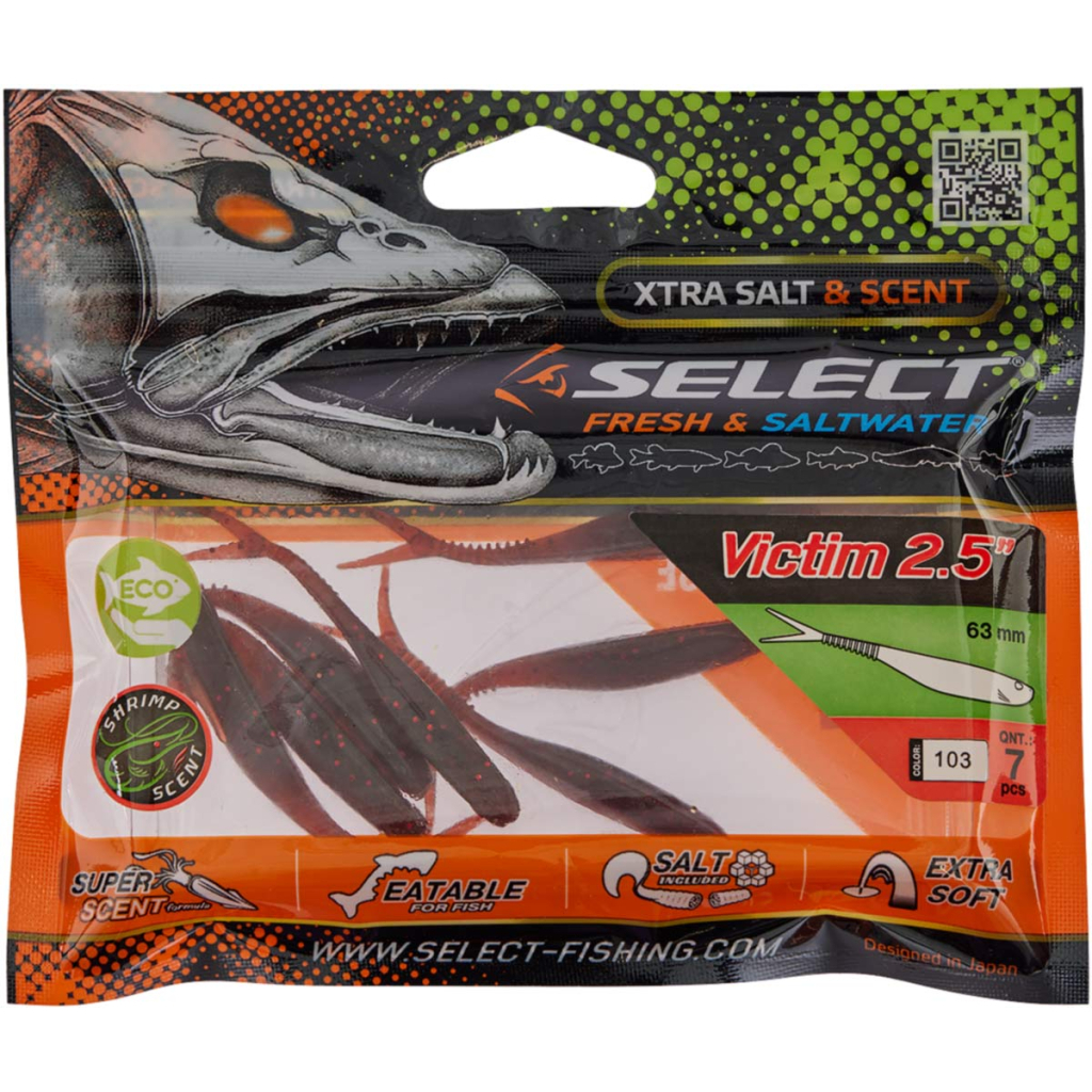 Силікон рибальський Select Victim V-Tail 2.5" 103 (7 шт/уп) (1870.74.23) - зображення 2