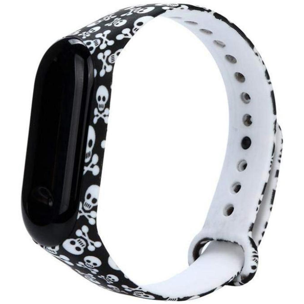 Ремінець до фітнес браслета Armorstandart для Xiaomi Mi Band 4/3 Skulls (ARM52065) - зображення 1