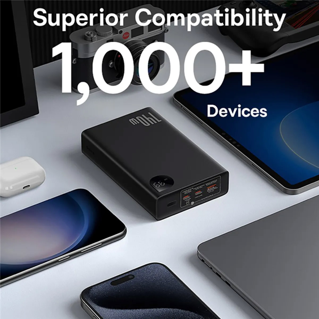 Батарея універсальна Baseus Adaman Metal Digital Display 24000mAh 140W, Black (P10021508113-00) (P10021507112-02) - зображення 7