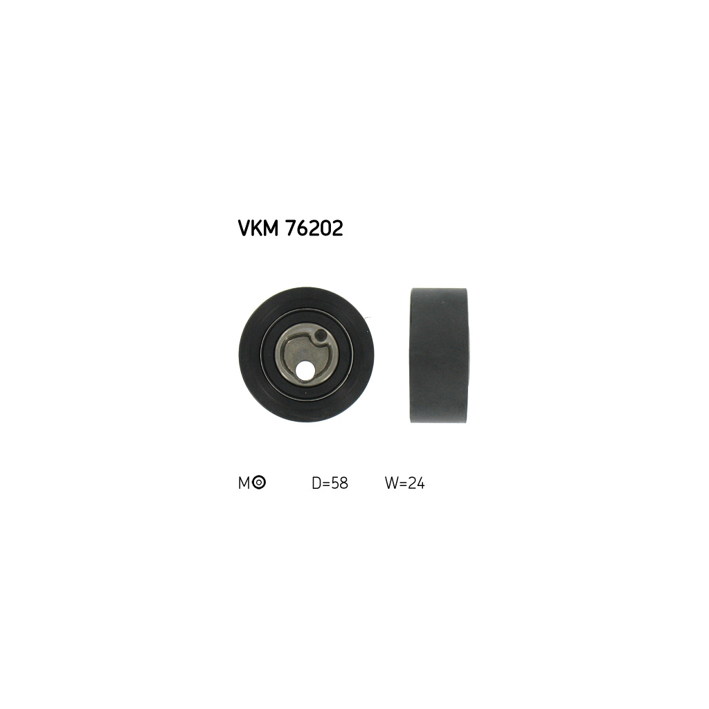 Ролик натягувача ременя SKF VKM 76202 - зображення 1