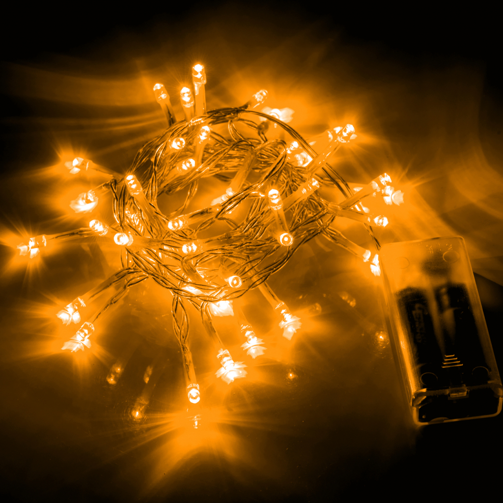 Гірлянда YES! Fun Нитка 41 LED Жовта 2.8 м статична На батарейках (975055) - зображення 3