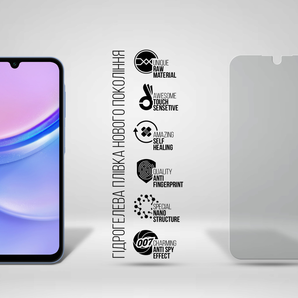 Плівка захисна Armorstandart Anti-spy Samsung A15 4G (A155) (ARM72466) - зображення 2