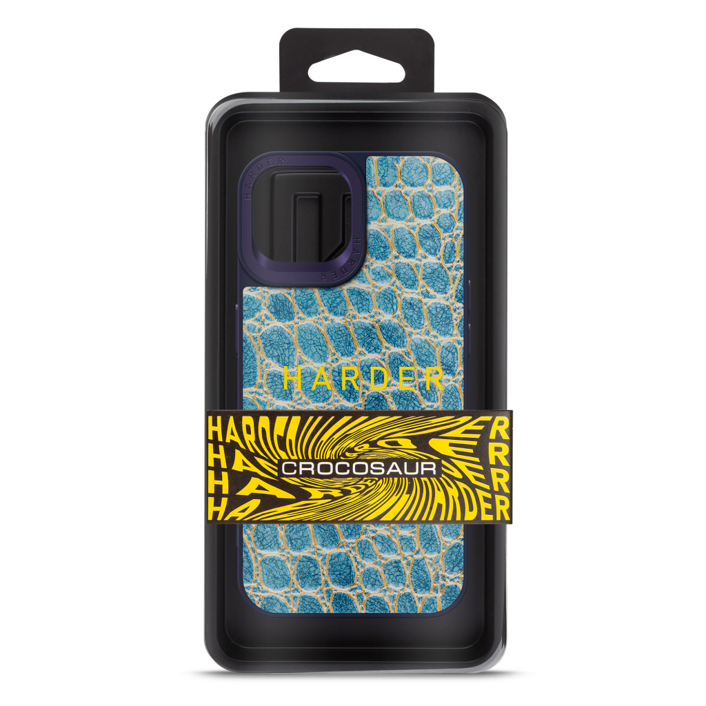 Чохол до мобільного телефона Harder Crocosaur Apple iPhone 14 Blue (ARM76718) - зображення 3