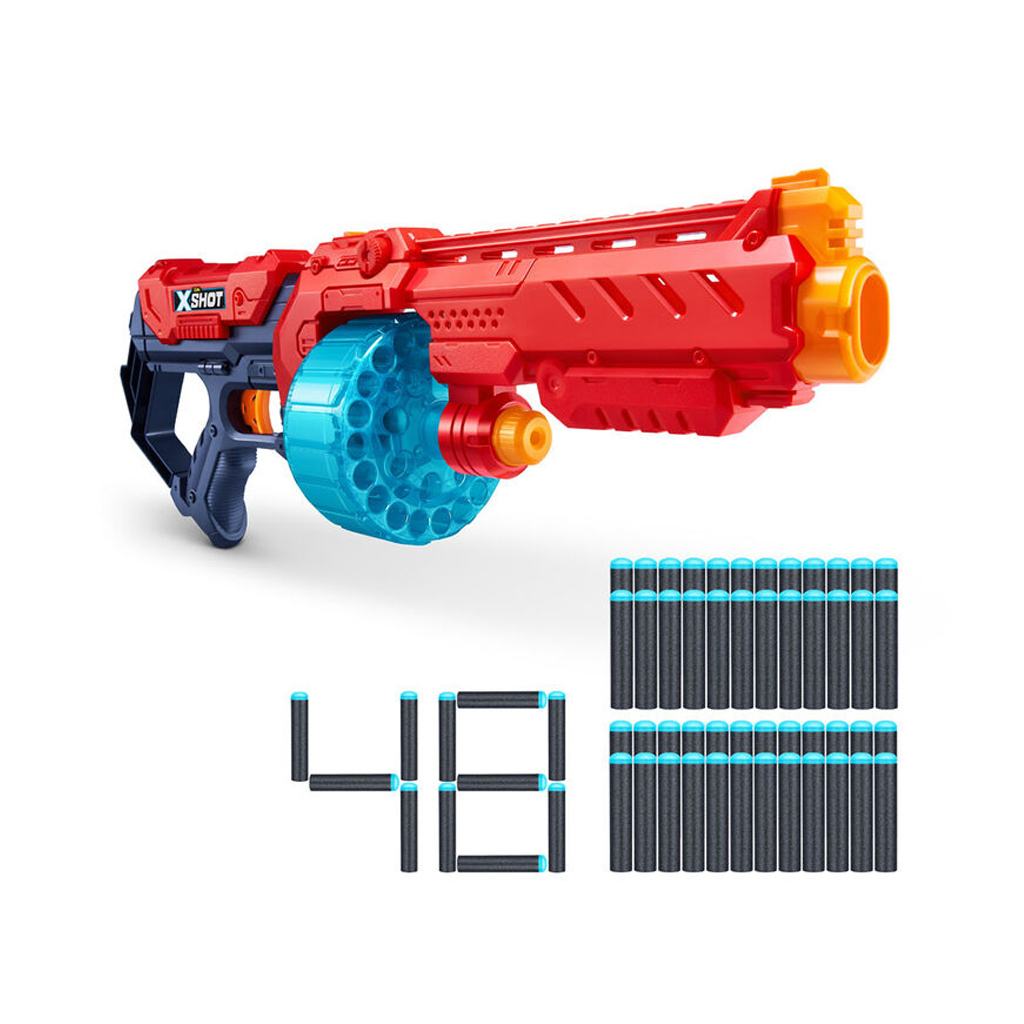 Іграшкова зброя Zuru X-Shot Red Швидкострільний бластер EXCEL Turbo Fire (48 патронів) (36270R) - зображення 1