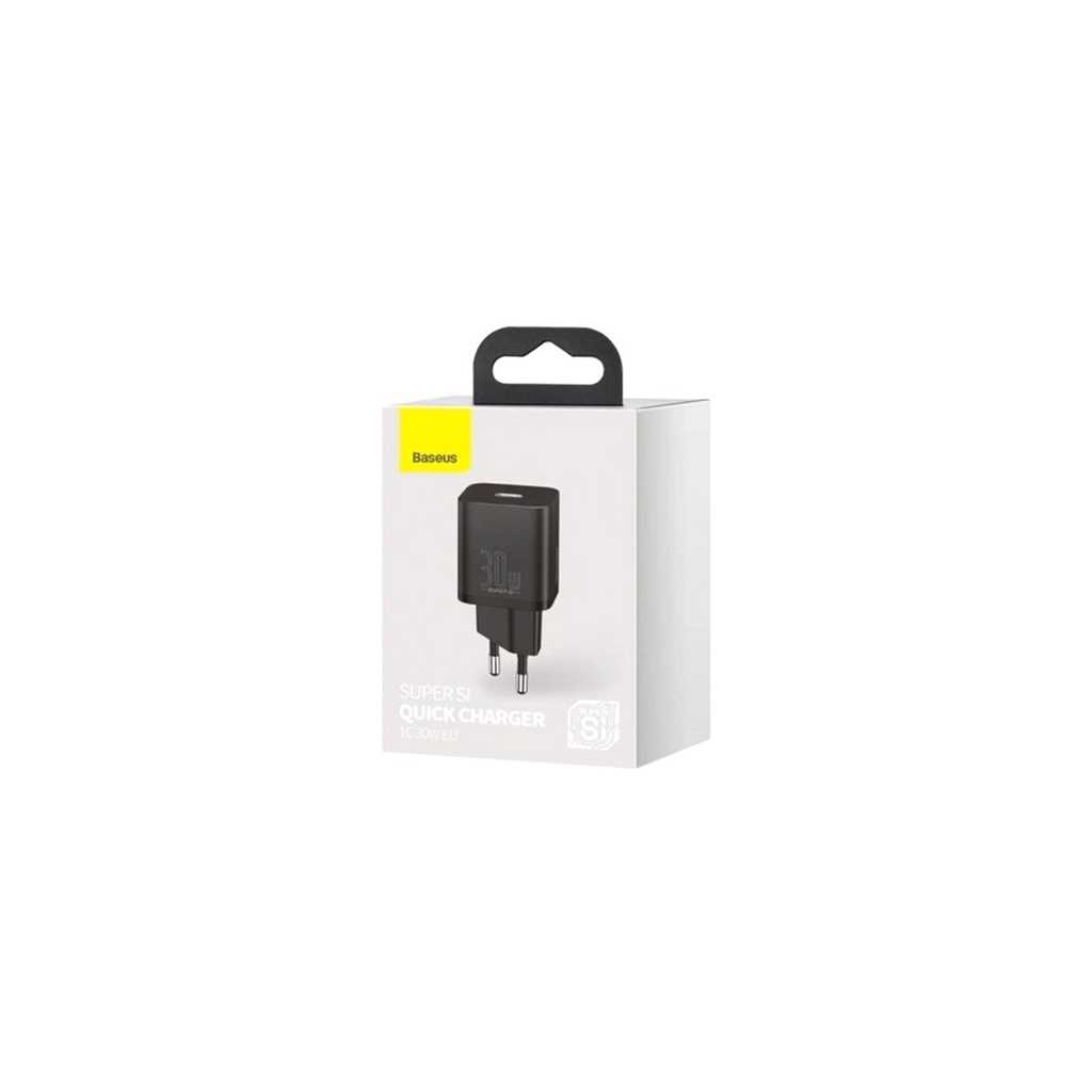 Зарядний пристрій Baseus Super Si quick charger IC 30W Black (CCSUP-J01) - зображення 3
